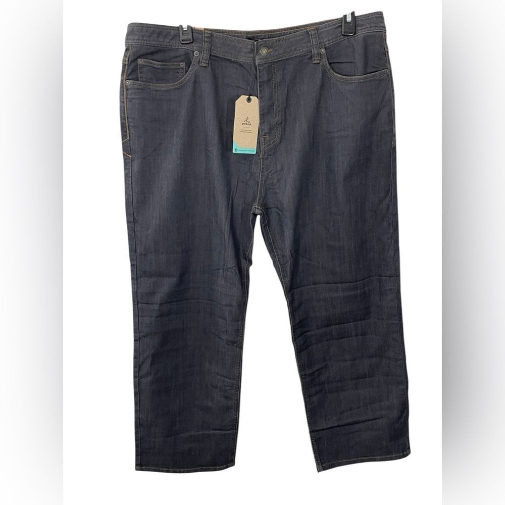 NWT Prana Bridger Jeans Indie Blue Slim Straight Men’s Denim 42 X‎ 28